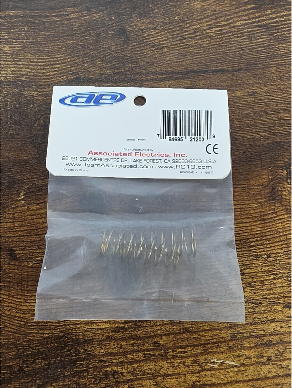 21203 Team Associated 18T Rear Spring - Gold - Picture 2 of 3